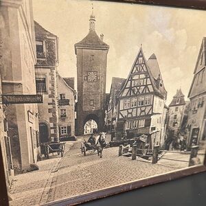 Vintage Rothenburg, Germany Street Scene Wall Art